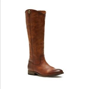 Frye Melissa Button 2 Cognac Sz 7 Tall Boot